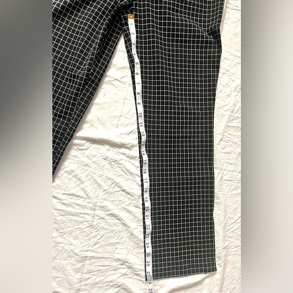 Massimo Fabro Italy Black and White Checkered Women's Trousers Pants Size 6 - Picture 6 of 9
